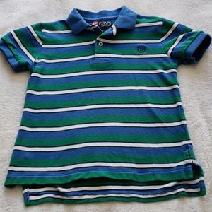 Boys CHAPS Striped Short Sleeve Polo